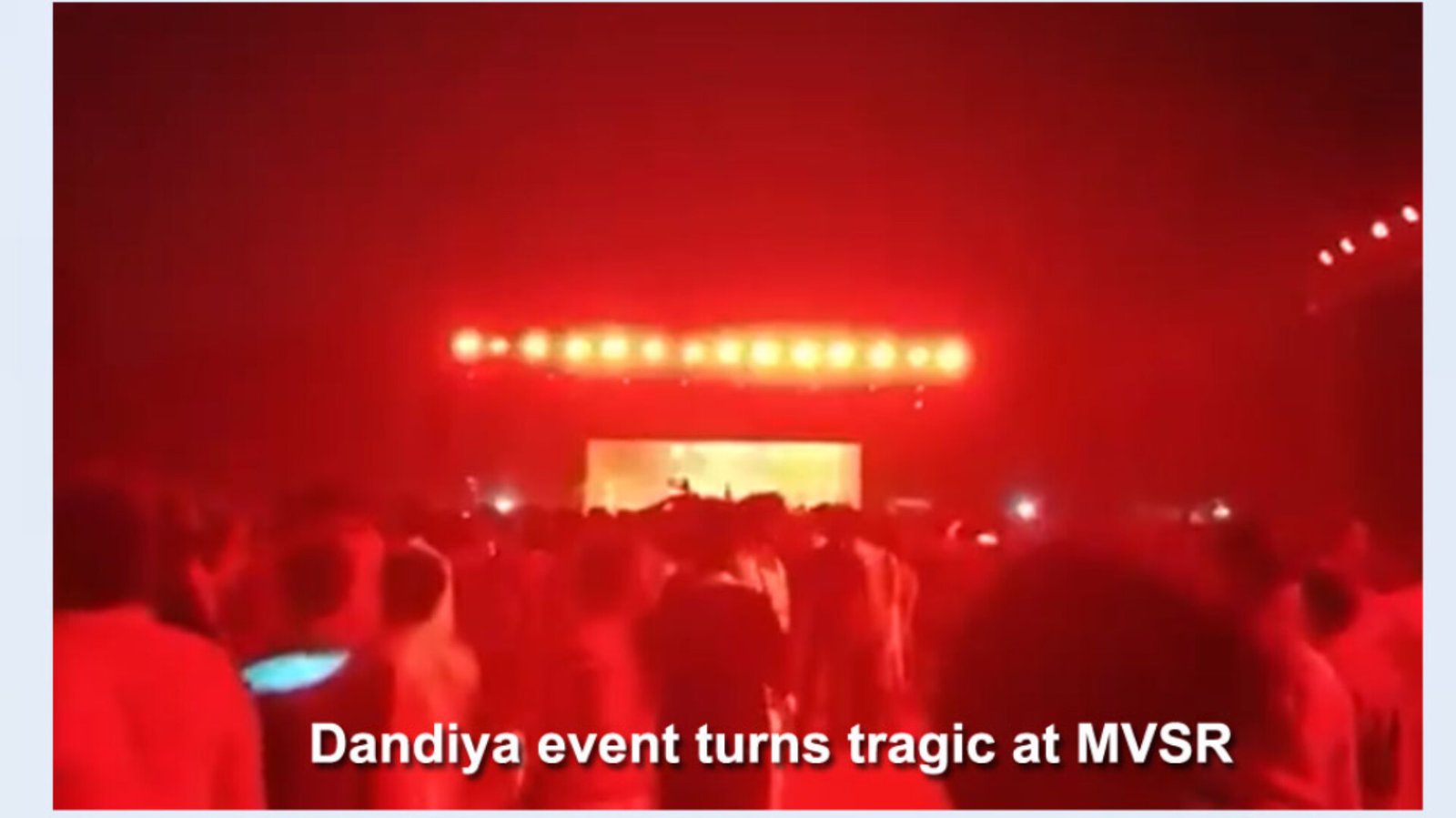 Two Dead, Several Critical After Lighting Structure Collapses at Hyderabad Dandiya Night