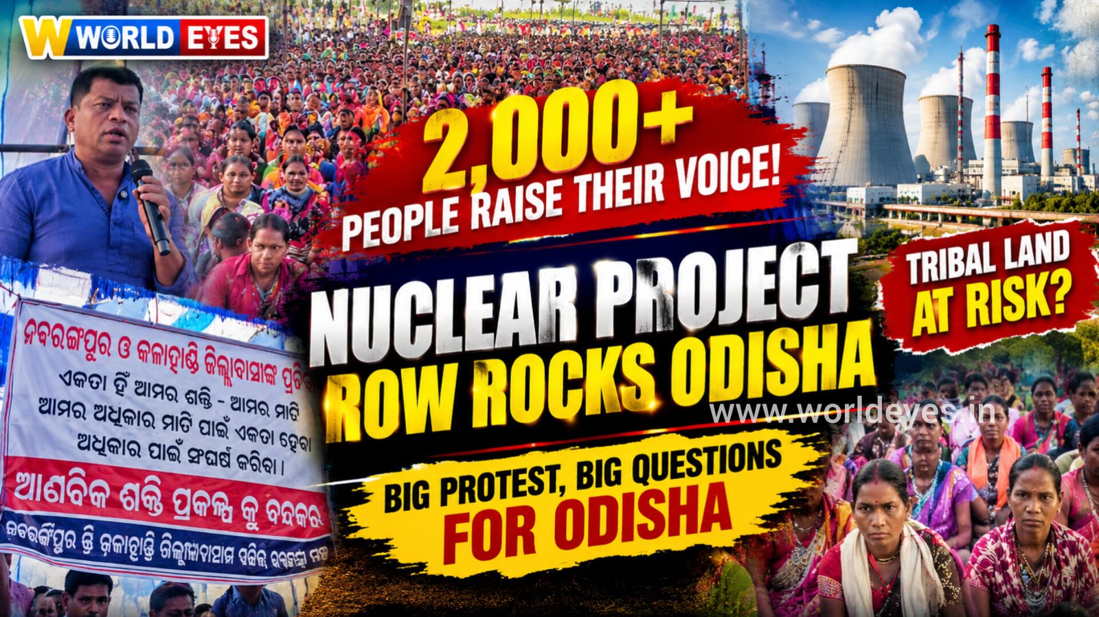 Over 2,000 Join Protest Against Proposed NTPC Nuclear Power Project in Odisha’s Tribal Belt