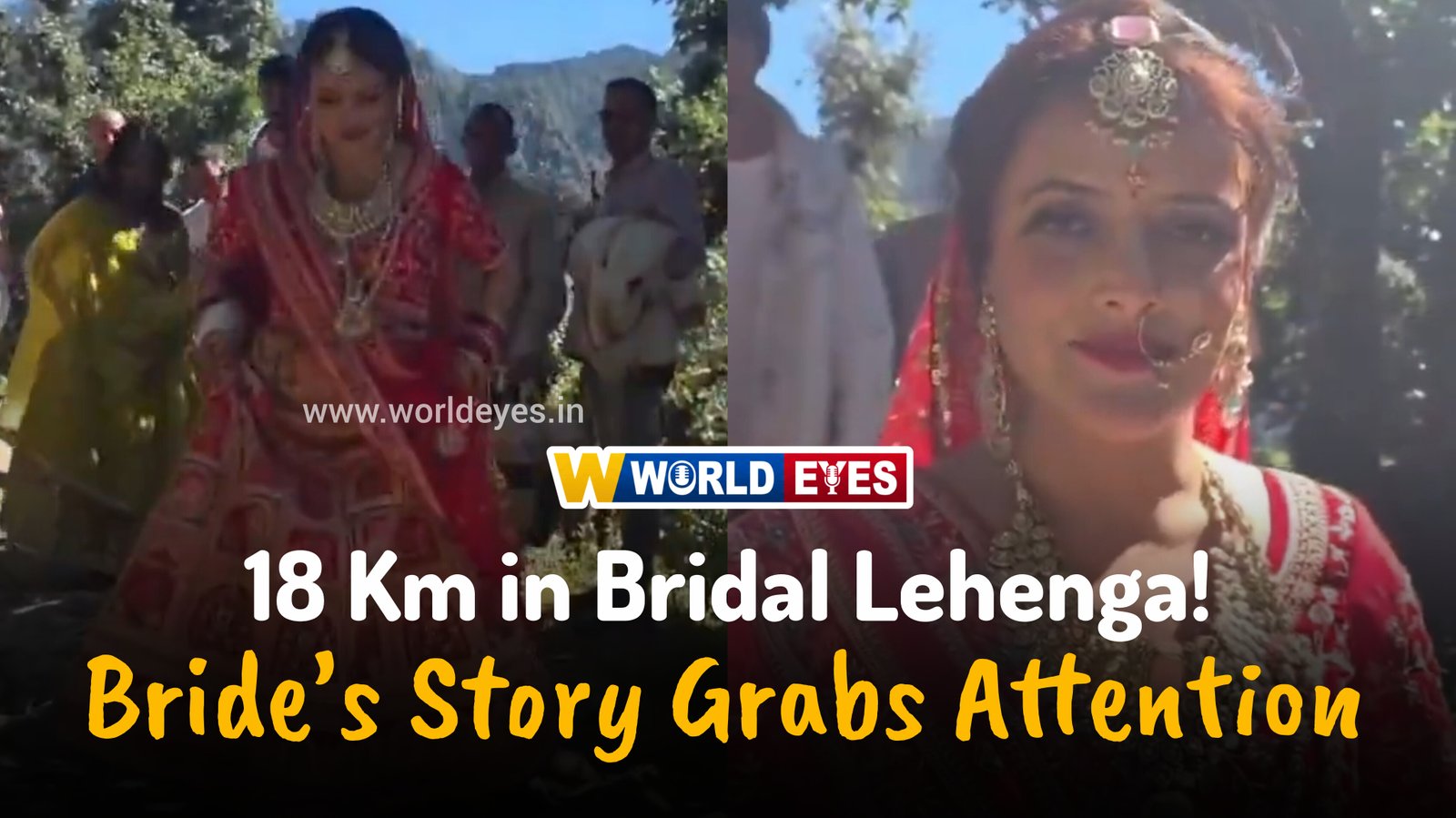 Bride Runs 18 Km in Heavy Wedding Lehenga in Uttarakhand, Appeals to CM Dhami for Road
